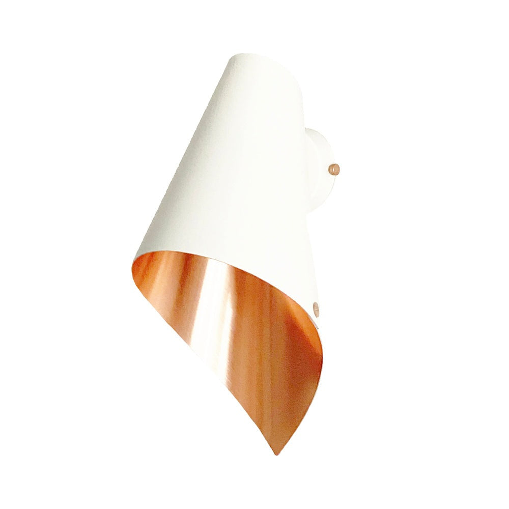 Arcform Lighting - Arc Wall Light in Brushed Copper & White