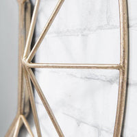 Gallery Interiors Andromeda Geometric Mirror in Gold