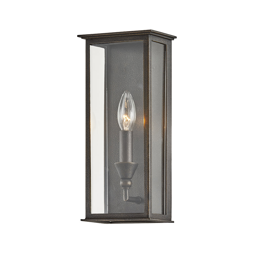 Hudson Valley Lighting Chauncey Grey Base And Clear Shade Wall Light