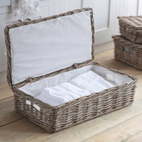 Garden Trading Large Rattan Bembridge Basket with Lid