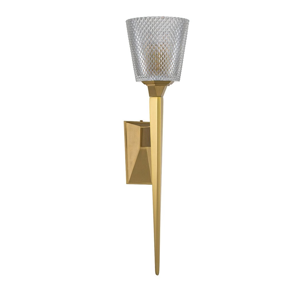 Elstead Lighting Verity 1 Light Wall Light in Brass