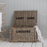 Garden Trading Dark and Lights Laundry Chest in Rattan