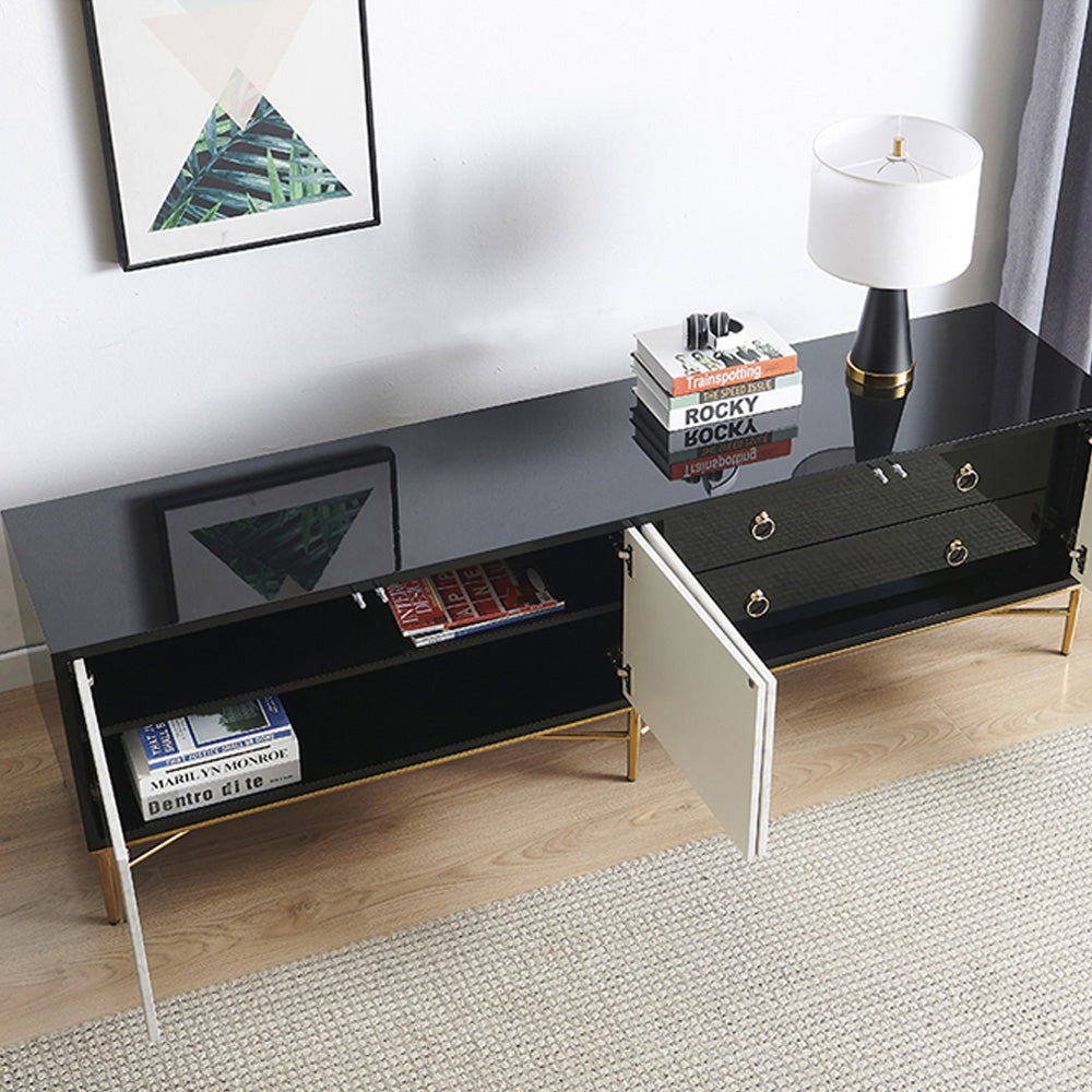 Berkeley Designs Brompton Media Unit Black Gloss Finish