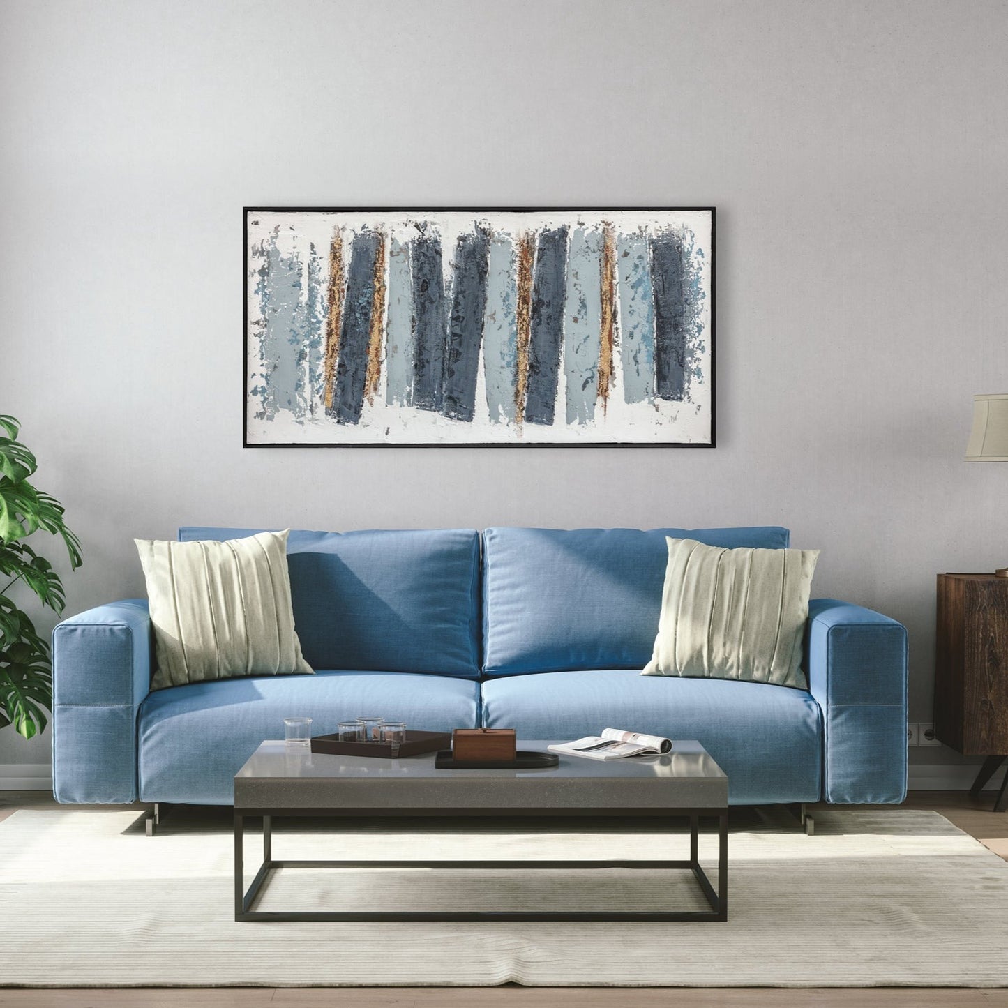 Berkeley Designs Oil Painting On Canvas 23 Wall Art Blue | Olivia's.com