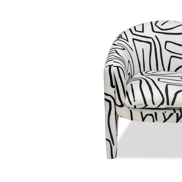 Liang & Eimil Iconic Occasional Chair - Zebra Black & White