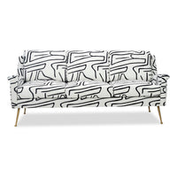 Liang & Eimil Lidmar 3 Seater Sofa - Zebra Black & White