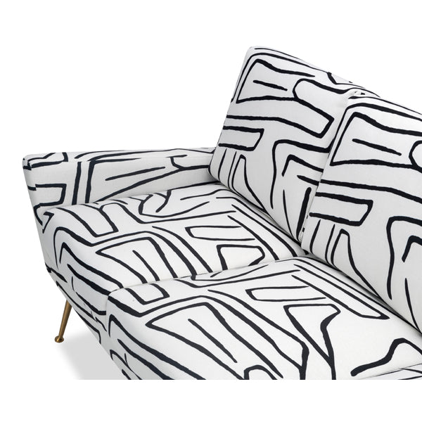 Liang & Eimil Lidmar 3 Seater Sofa - Zebra Black & White