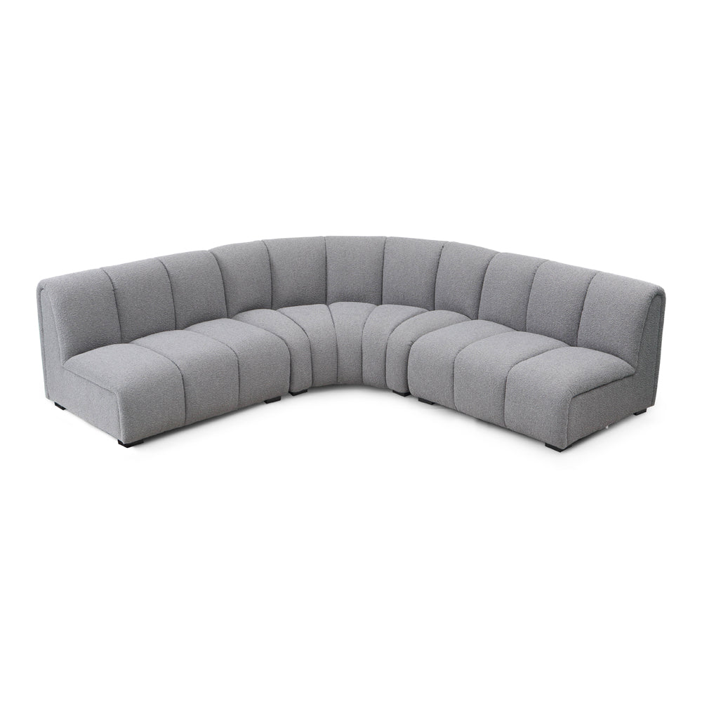 Liang & Eimil Ralph Sofa Single Unit Boucle Graphic Grey