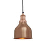 Industville Brooklyn Cone Copper Pendant With Plug