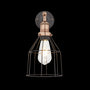 Industville Brooklyn Wire Cage Wall Light - 6 Inch - Copper - Cone