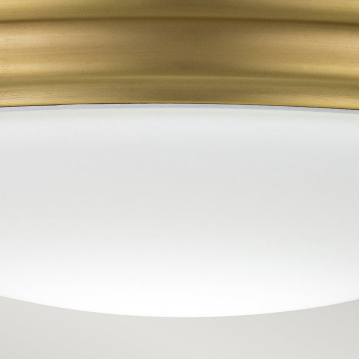 Lighting Brompton 1 Light Flush Mount Light - Brushed Brass Elstead 5
