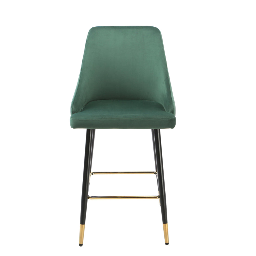 Native Home Set of 2 Chesterfield Green Kitchen Bar Stool