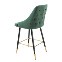 Native Home Set of 2 Chesterfield Green Kitchen Bar Stool