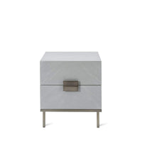 Twenty10 Designs Lilly Grey Bedside Table