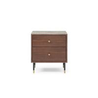 Twenty10 Designs Willow Tobacco Walnut Bedside Table