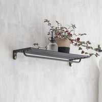 Garden Trading Adelphi Wall Shelf in Black Steel