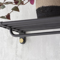 Garden Trading Adelphi Wall Shelf in Black Steel