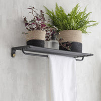 Garden Trading Adelphi Wall Shelf in Black Steel