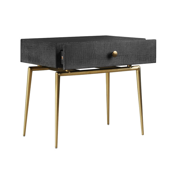 DI Designs Greyshott Bedside Table - Dark Grey
