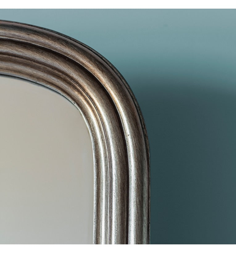 Gallery Interiors Beck Cheval Brushed Brass Mirror
