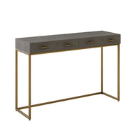 DI Designs Hampton Console Table - Grey Shagreen