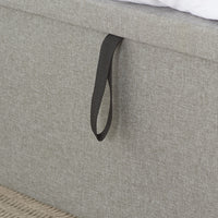 Olivia's Caspian Side Opening Ottoman Bed in Grey