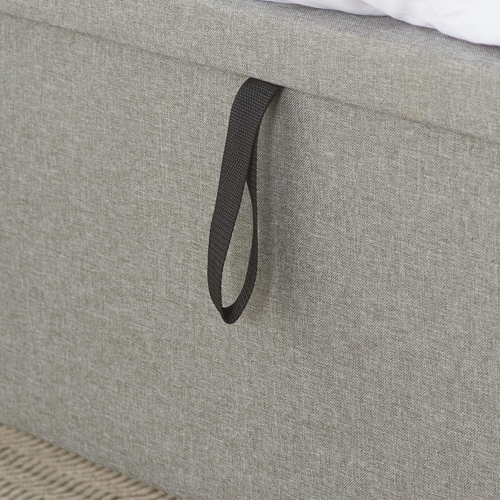 Olivia's Caspian Side Opening Ottoman Bed in Grey