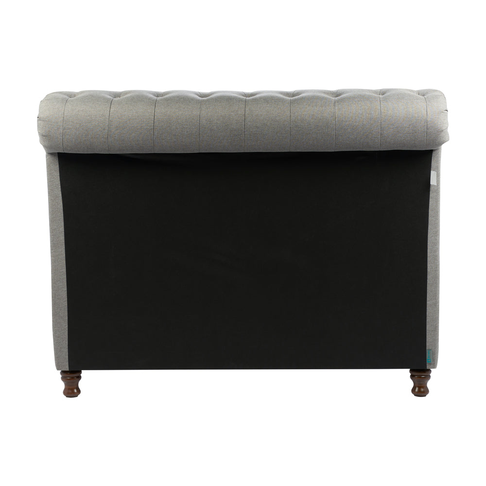 Olivia's Caspian Side Opening Ottoman Bed in Grey