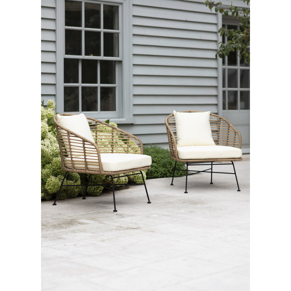 Garden Trading Set of 2 Hampstead Armchairs Natural