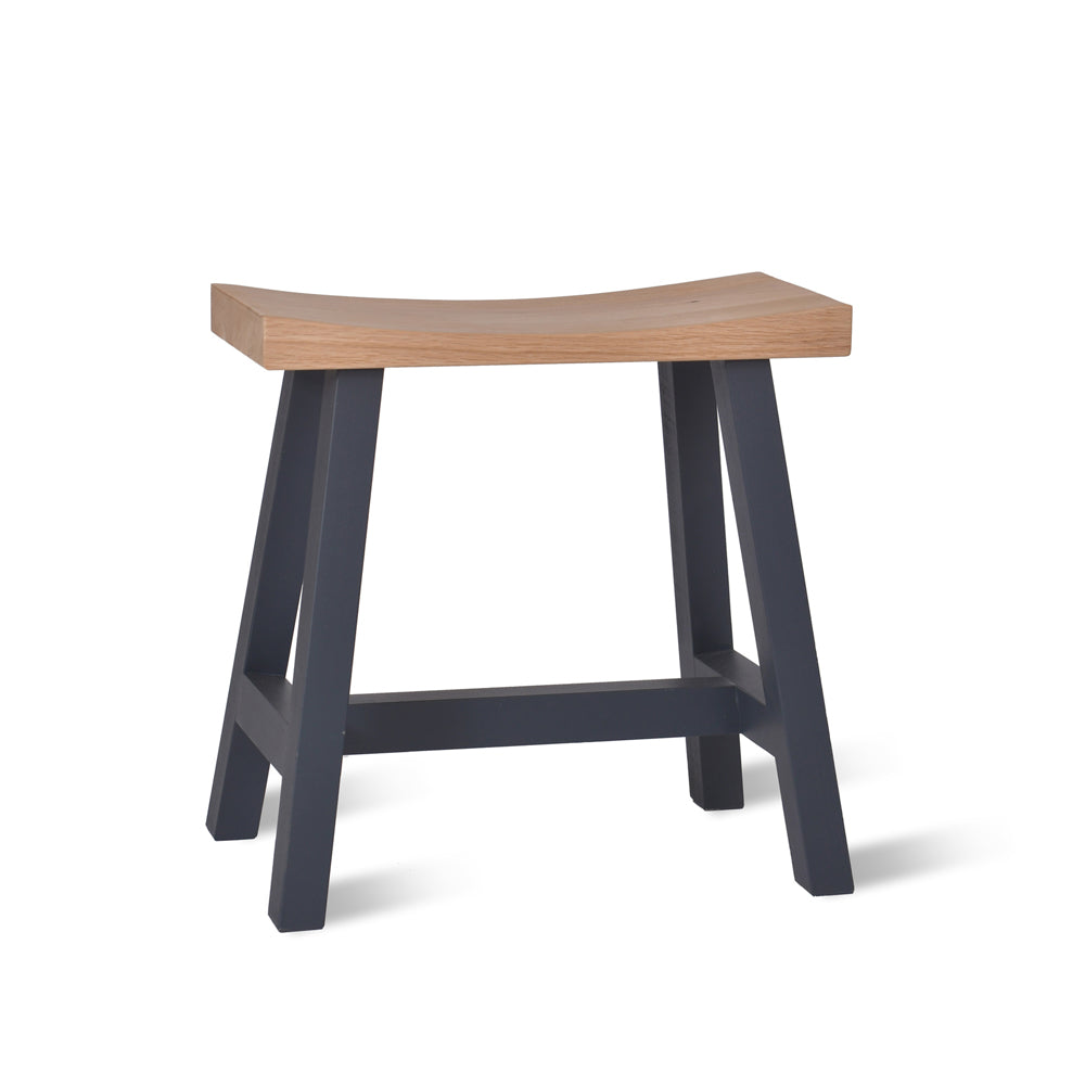 Garden Trading Clockhouse Stool with Carbon Legs in Oak & Beech