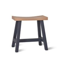 Garden Trading Clockhouse Stool with Carbon Legs in Oak & Beech