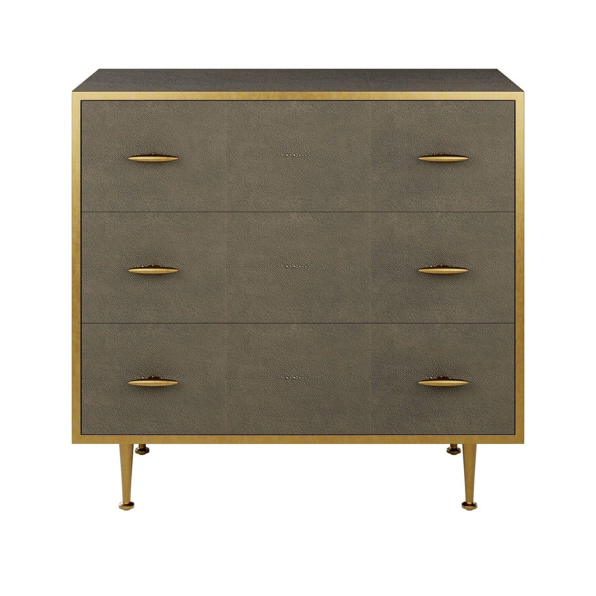 DI Designs Hampton Chest of Drawers - Grey Shagreen