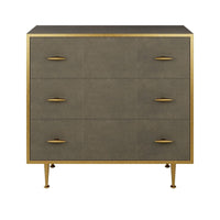 DI Designs Hampton Chest of Drawers - Grey Shagreen