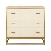 DI Designs Hampton Chest of Drawers - Ivory Shagreen