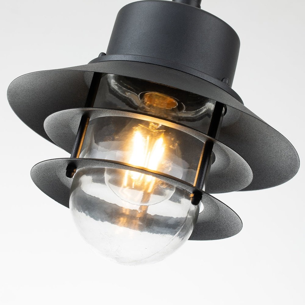 Elstead Lighting Copenhagen 1 Light Chain Lantern in Black