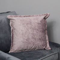 Native Home Pink Crushed Velvet Cushion Cover