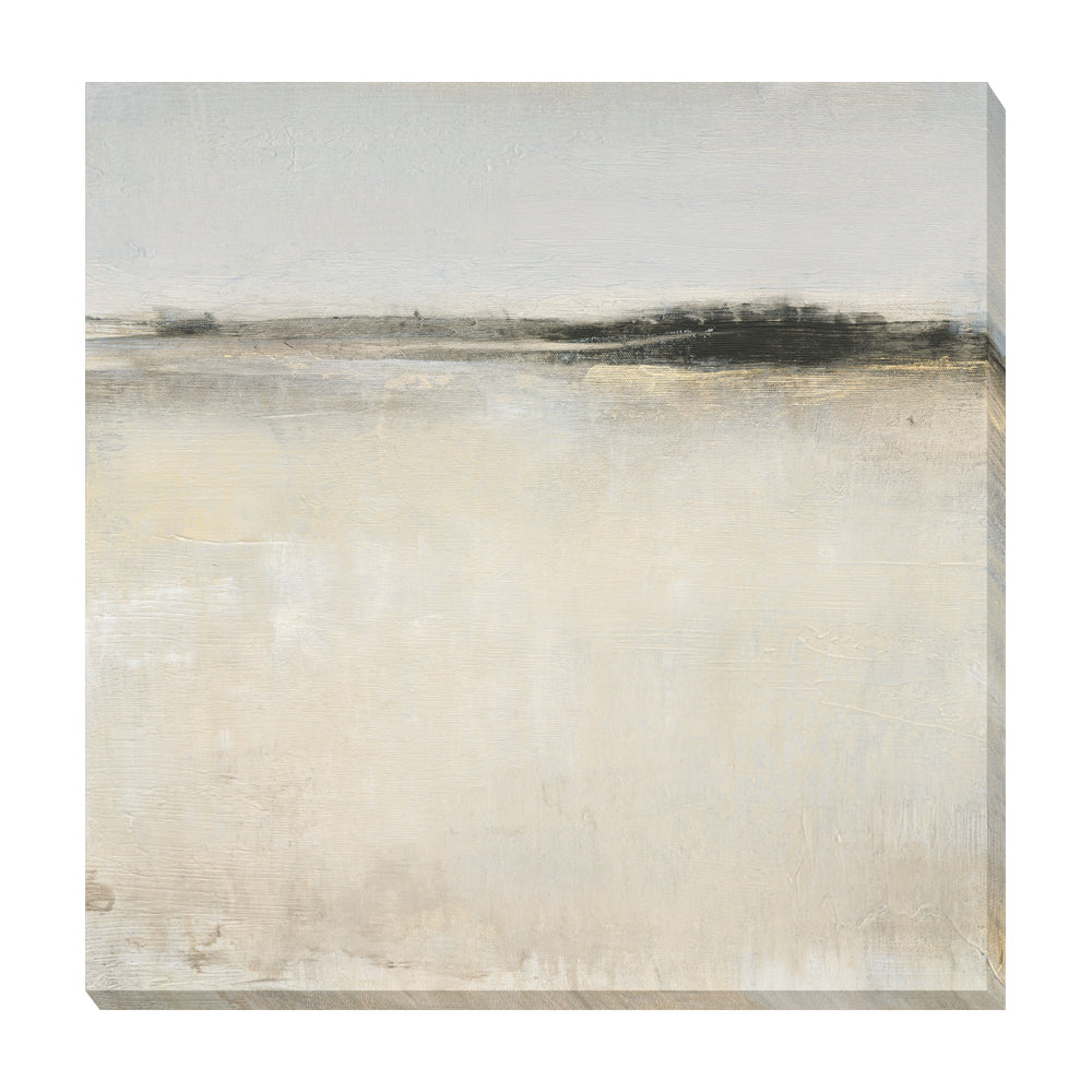 Olivia's 'Embellished Subtle Scape I' - Wrapped Canvas - 99x99cm