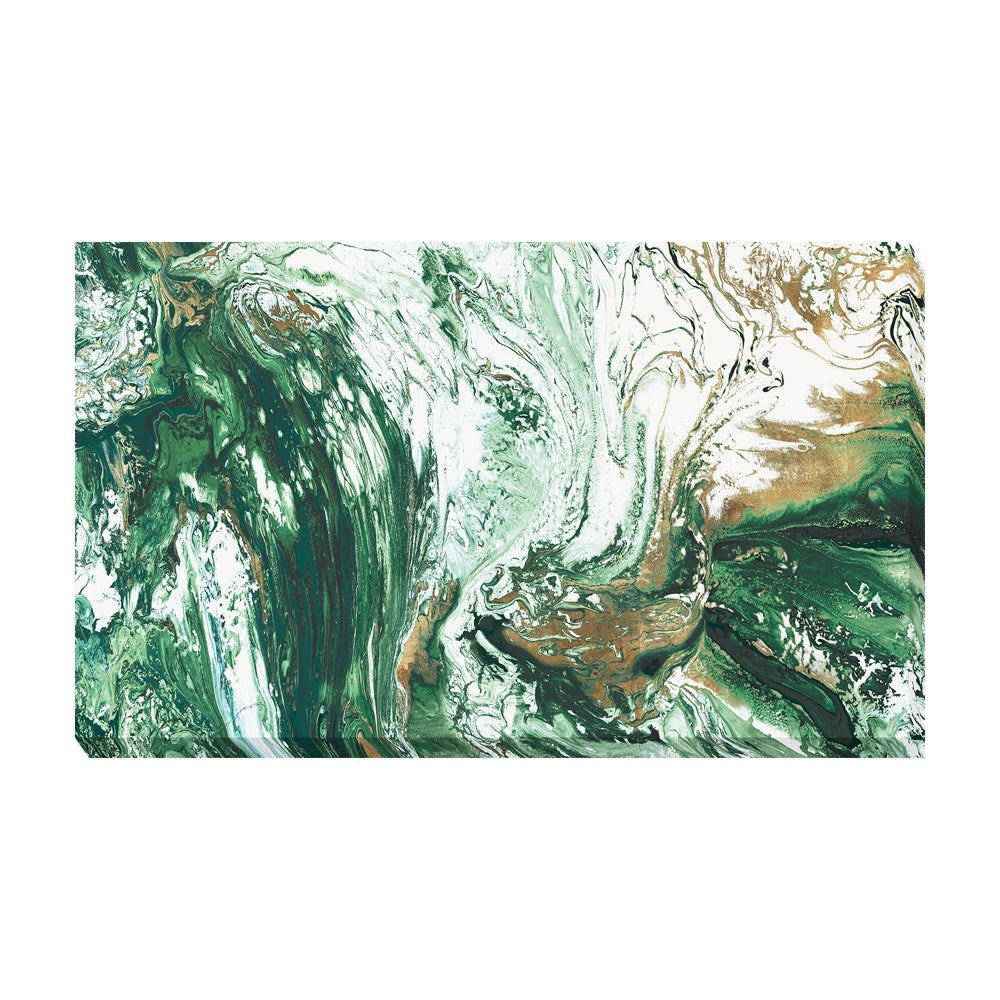 Evening Emerald Tide' - Wrapped Canvas - 60x120cm Camelot Art 1