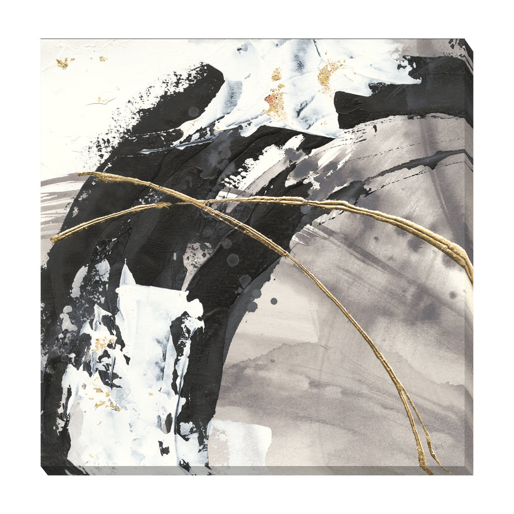 Olivia's 'Gilded Arcs II' - Wrapped Canvas - 77.5x77.5cm