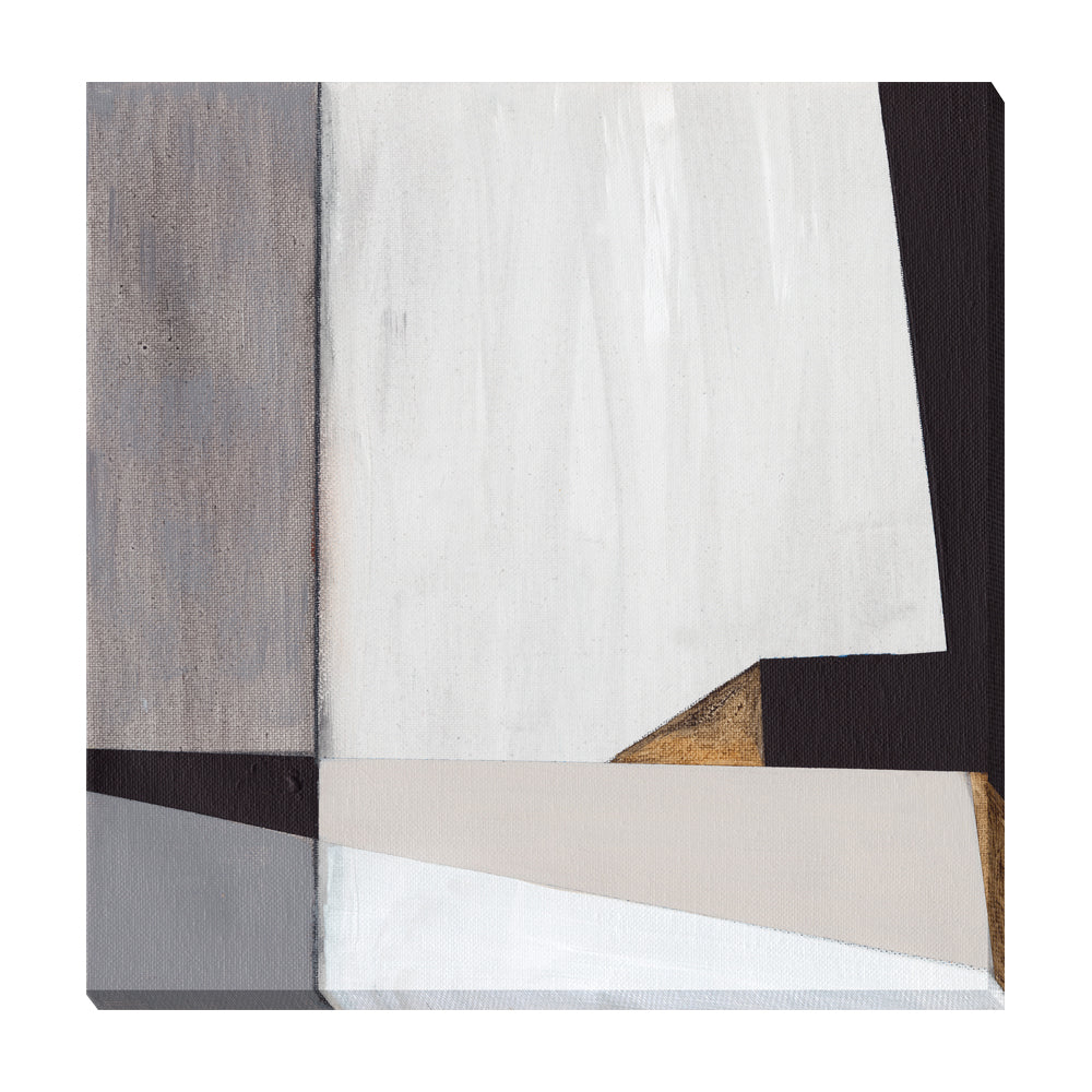 Neutral Geometrics II' - Wrapped Canvas - 93x93cm Camelot Art 1
