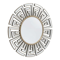 Libra Interiors Claridge Deco Round Mirror