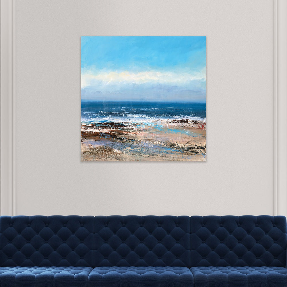 The Art Group Joanne Last Sunlit Sea Canvas Print