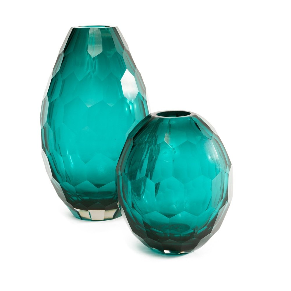 Liang & Eimil Glass Vase Teal - Large