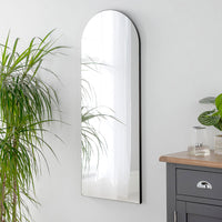 Olivia's Cora Arched Mirror in Black - 120x45cm