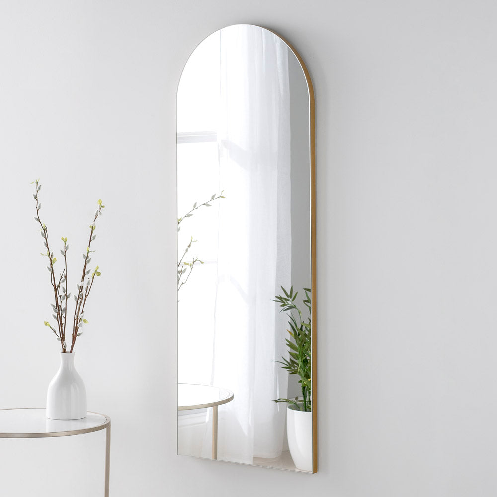 Olivia's Cora Arched Mirror in Gold - 120x45cm