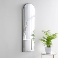 Olivia's Cora Arched Mirror in Silver - 100x30cm