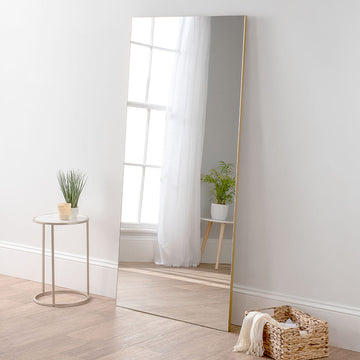 Olivia's Minimal Full Length Mirror in Gold - 170x80cm