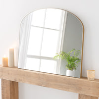 Olivia's Cora Plain Mantle Mirror in Gold - 91x69cm