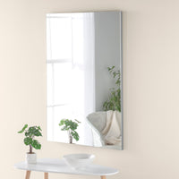 Olivia's Minimal Rectangular Mirror in Silver - 100x70cm