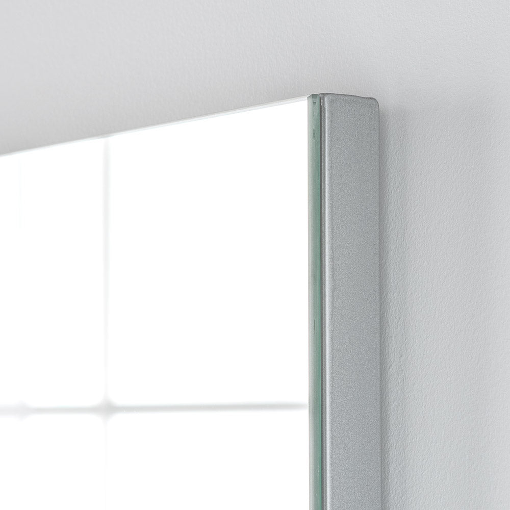 Olivia's Minimal Rectangular Mirror in Silver - 100x70cm